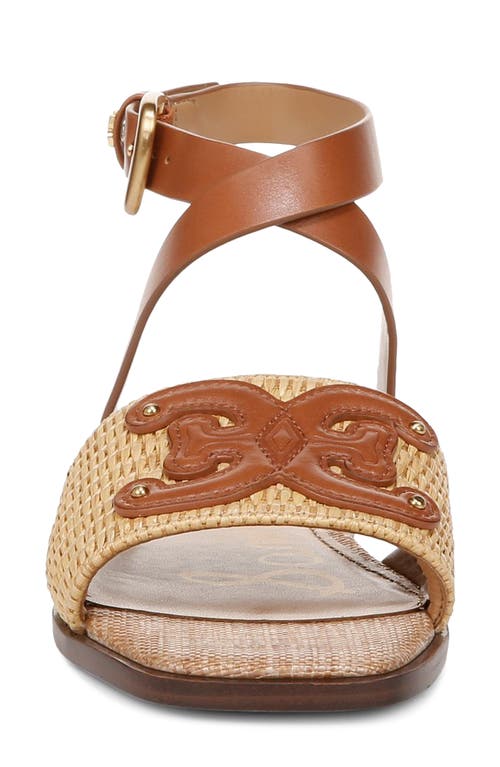 Shop Sam Edelman Ilsie Ankle Strap Sandal In Sand/rich Cognac