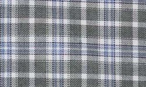 David Donahue Men's Check Button-down Twill Casual Shirt In Green/sky