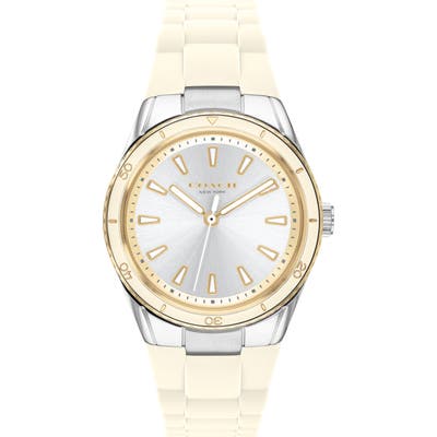 Coach Preston Silicone Strap Watch, 32mm