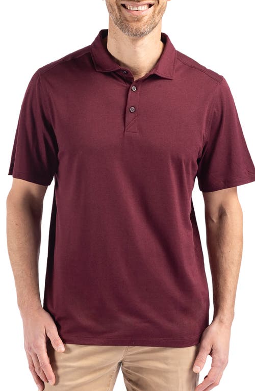 Shop Cutter & Buck Comfort Performance Jersey Polo In Bordeaux