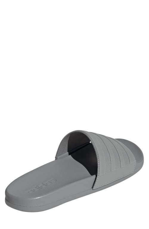 Shop Adidas Originals Adidas Adilette Slide Sandal In Grey/grey/grey