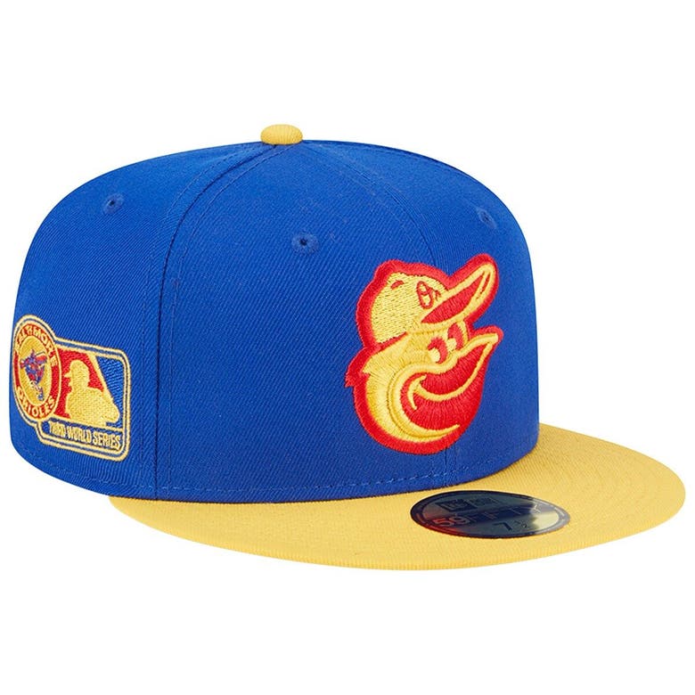 Men's New Era Royal/Yellow Boston Red Sox Empire 59FIFTY Fitted Hat