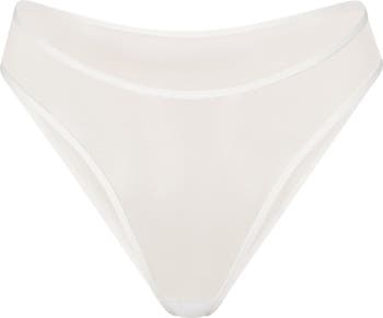 Skims Ultra Fine Mesh Bikini Briefs in White