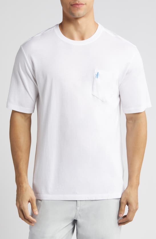 Johnnie-o Dale 2.0 Pocket T-shirt In White