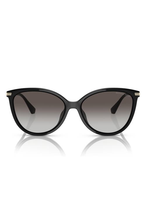 Michael Kors 56mm Gradient Cat Eye Sunglasses in Black 