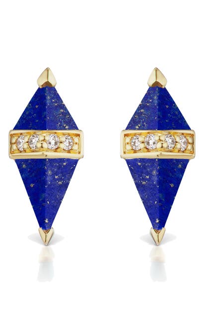 Click to view more detailed imagery on our partner's website Sorellina Pietra Semiprecious Stone Stud Earrings In La Di 18kyg