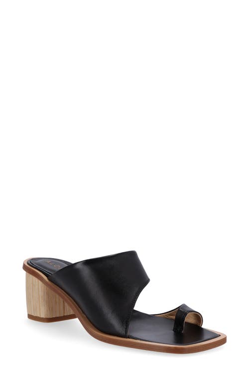 Josie Slide Sandal in Black