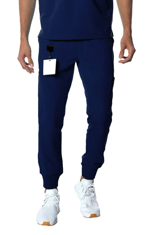 Shop Members Only London Jogger Scrub Pants In Navy