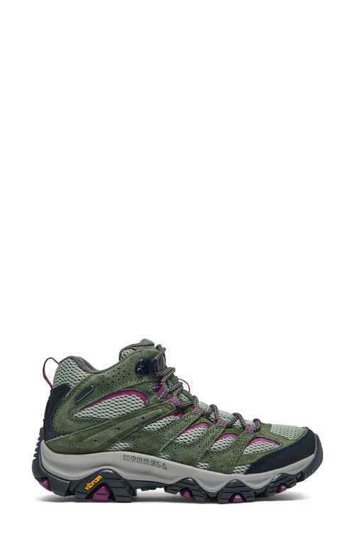 Merrell Moab 3 Waterproof Mid Hiking Boot In Mulberry