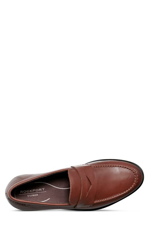 Rockport Men's Modern Prep Penny Shoes In Dark Natural