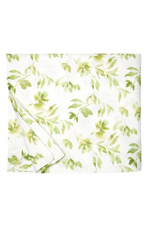 SFERRA Procida Floral Cotton Percale Duvet Cover in Kiwi at Nordstrom