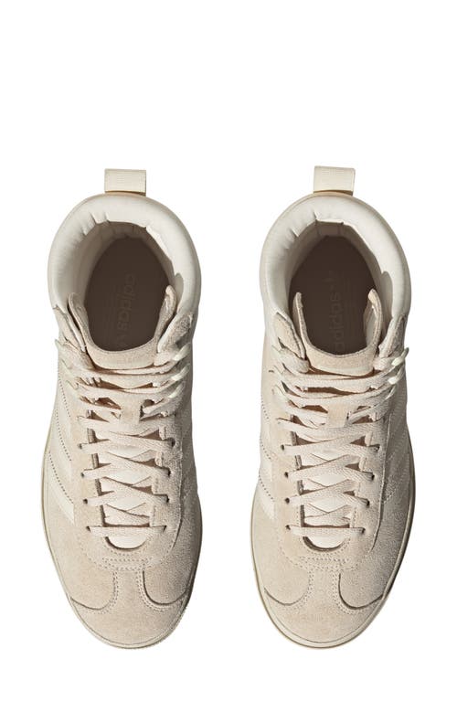 Shop Adidas Originals Adidas Gazelle High Top Sneaker In White/white/wonder White