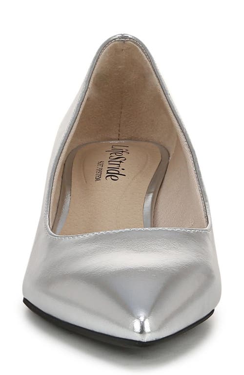 Shop Lifestride Minx Pointed Toe Pump In Silver