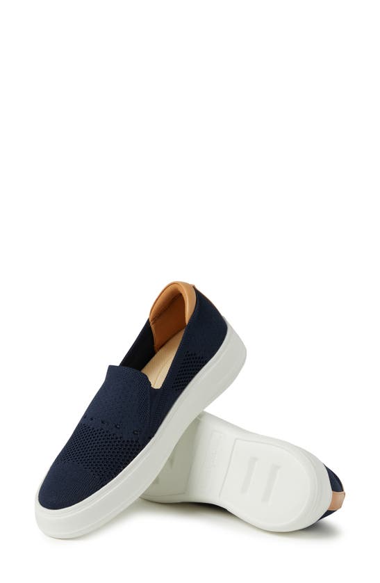 Original Comfort By Dearfoams Sophie Knit Slip-on Sneaker In Navy