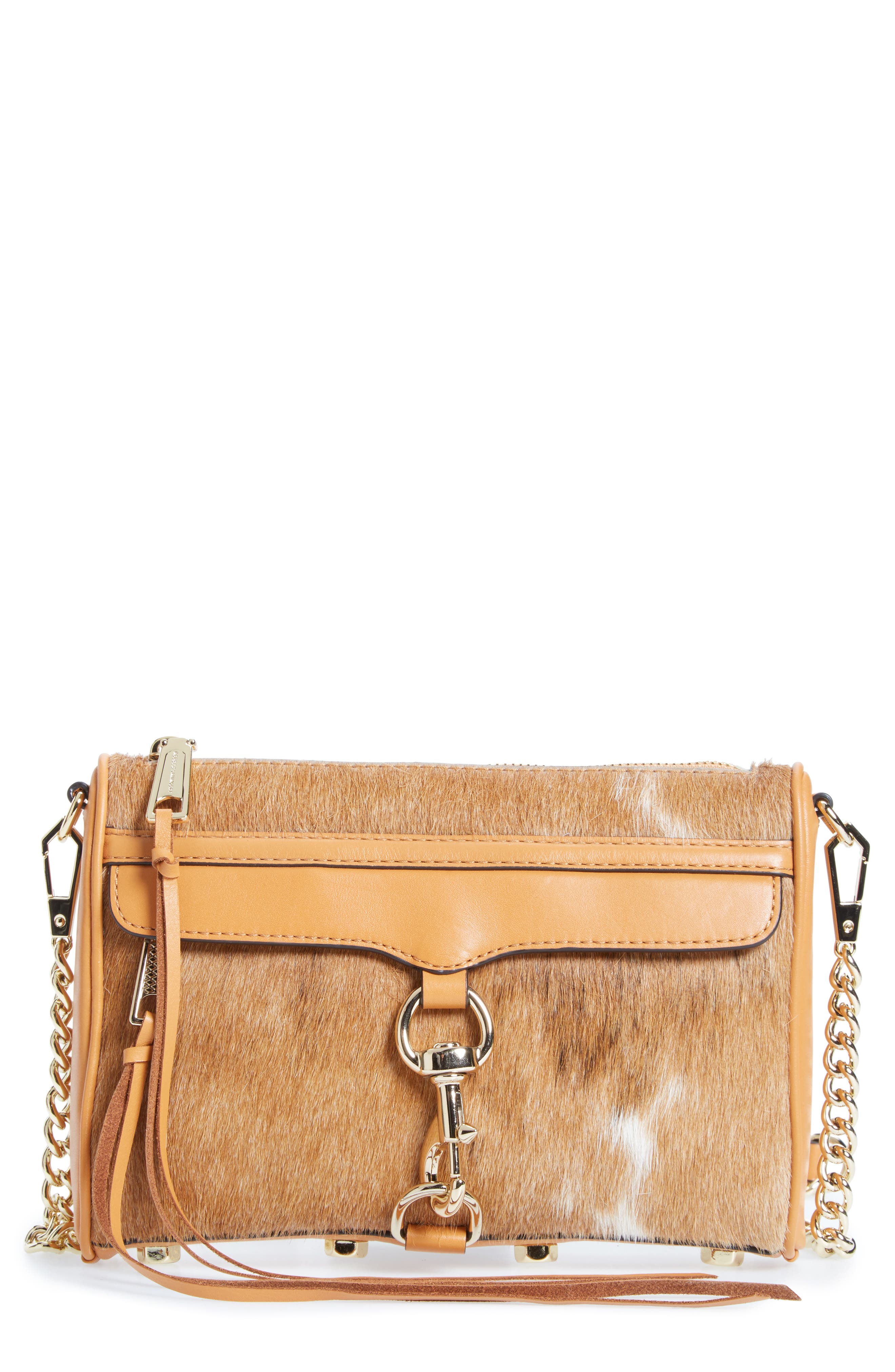Rebecca Minkoff Mini MAC Genuine Calf Hair Convertible Crossbody Bag