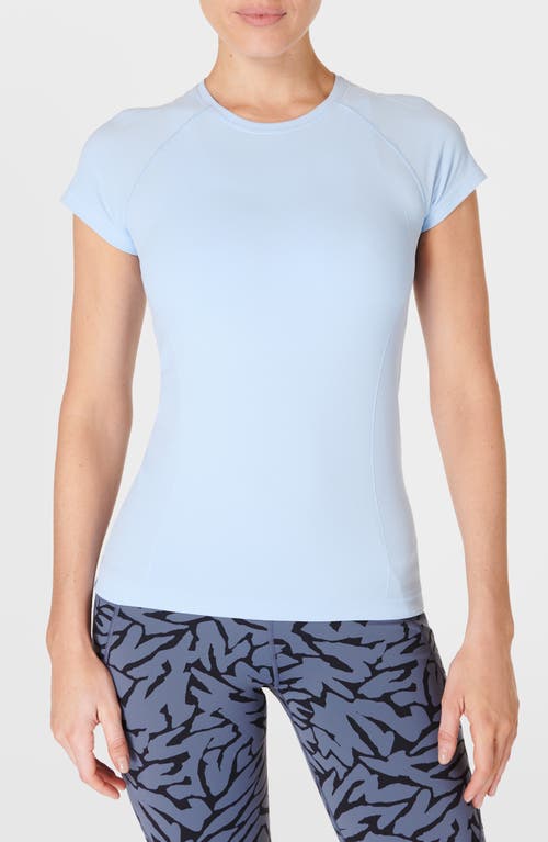 Athlete Seamless Workout T-Shirt in Breeze Blue