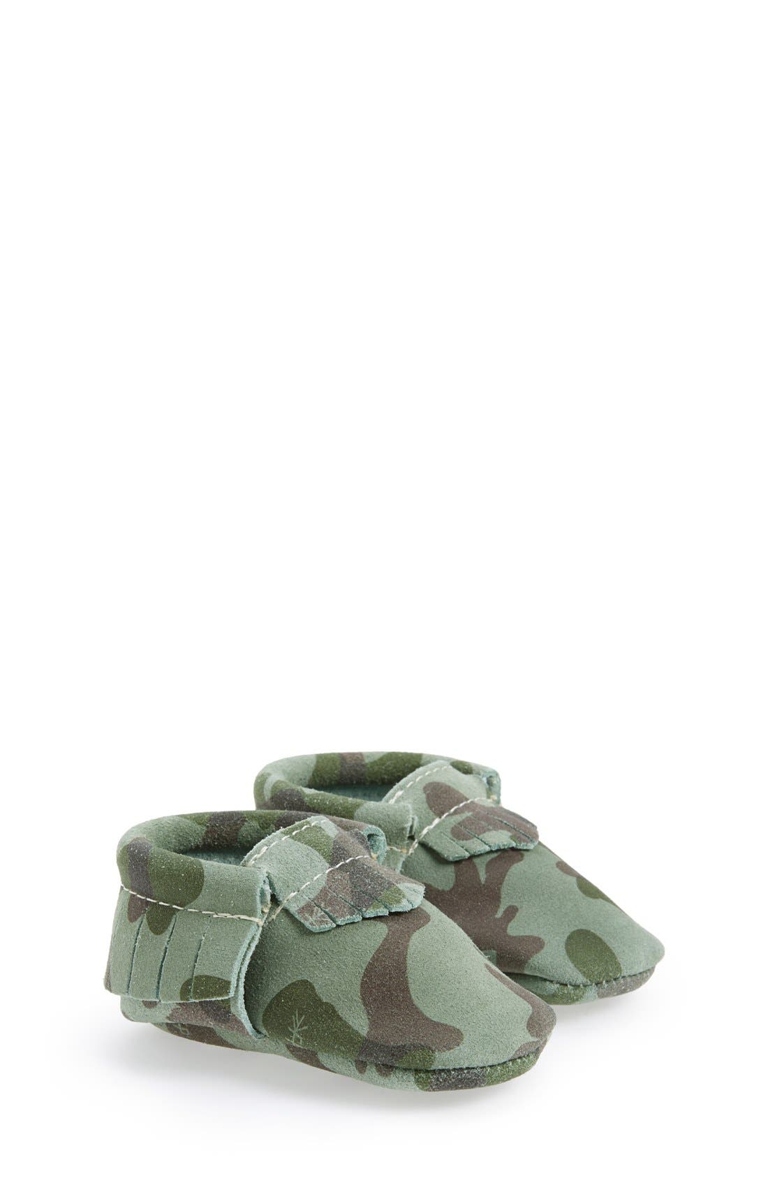 freshly picked camo moccasins