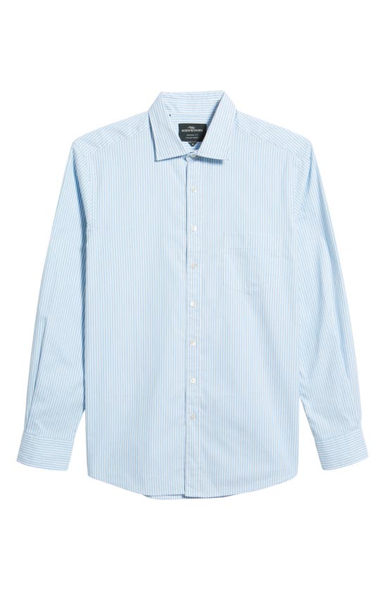 Rodd & Gunn York Bay Original Fit Stripe Button-up Shirt In Glacier