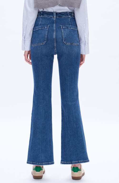 Shop Bayeas High Waist Flare Jeans In Starlight