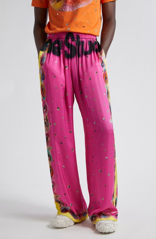 Shop Acne Studios Prudenta Bovan Pants In Fuchsia Pink