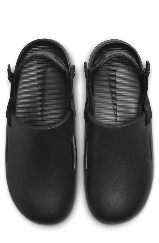 Nike Calm Mule Sneakers In Black/ Black