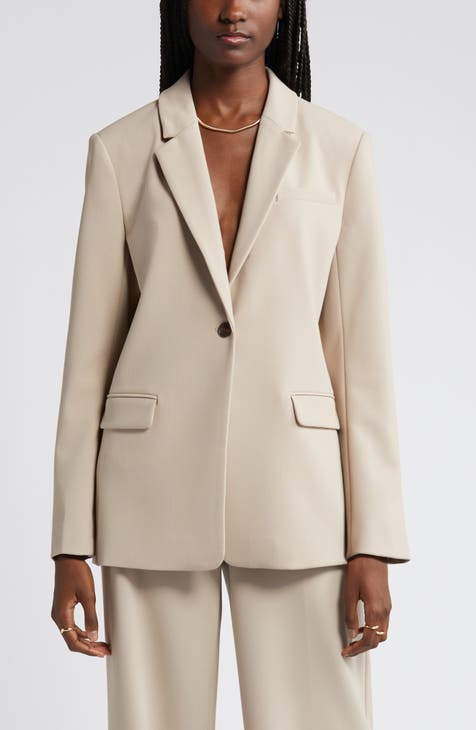 Kasper Women's Wool Blend Gray Pinstripe Pant Suit Size 12 Blazer