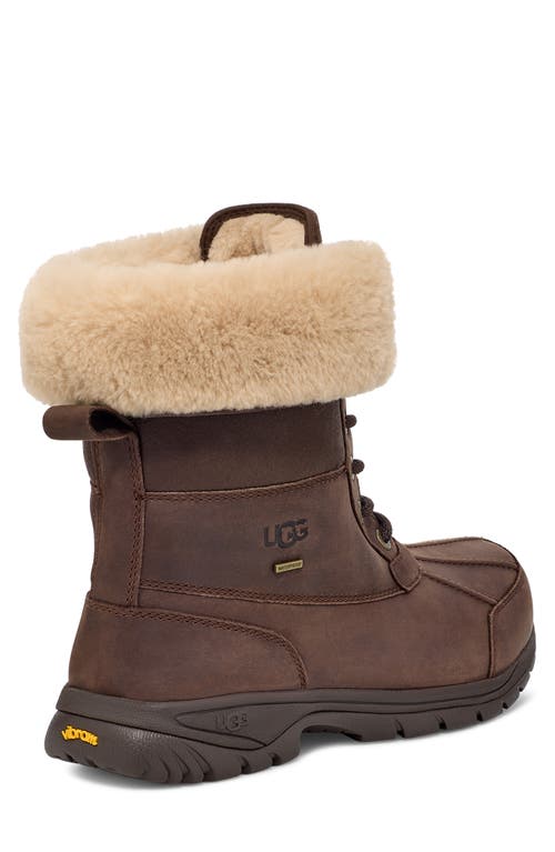 Shop Ugg(r) Butte Wool Trimmed Waterproof Hiking Boot In Burnt Cedar