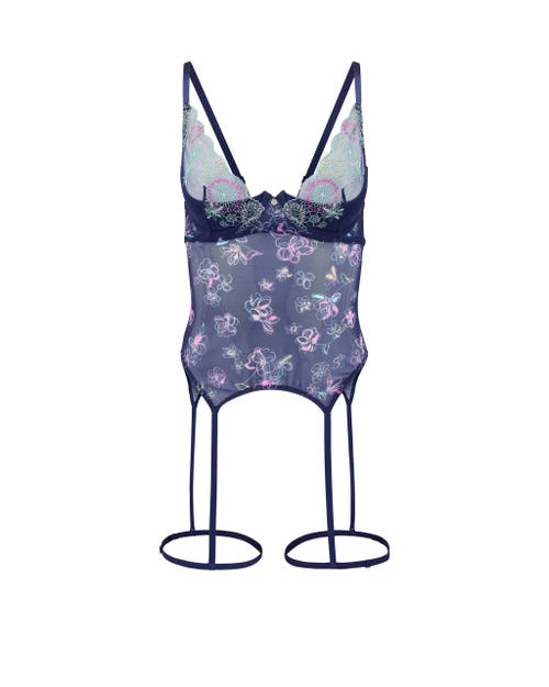 Shop Adore Me Serenity Bustier In Floral Blue