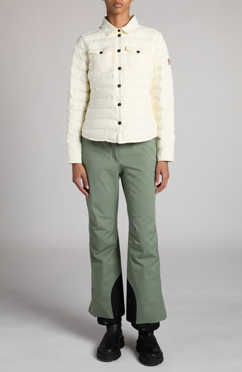 Moncler Grenoble Rozes Day-namic Quilted Down Shirt Jacket In Sand
