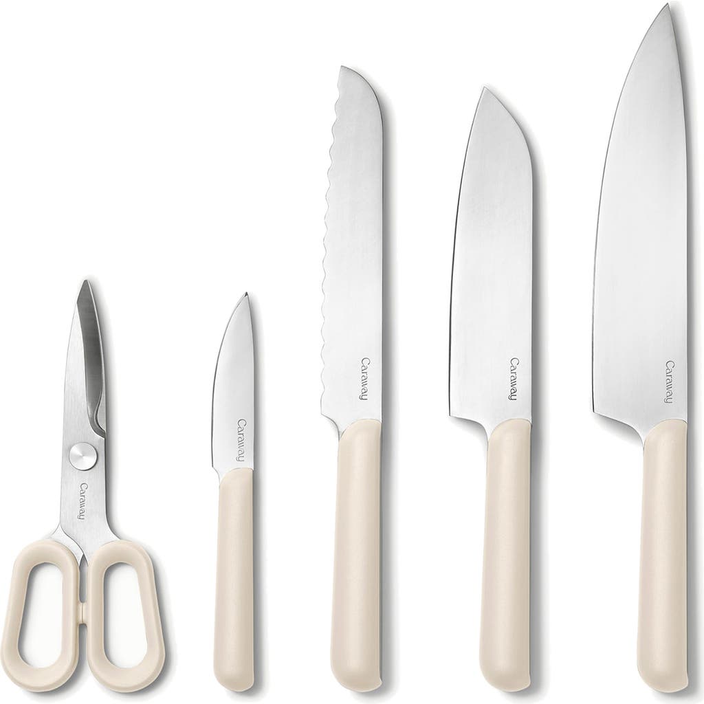 Caraway 5-piece Knife Set In Cream