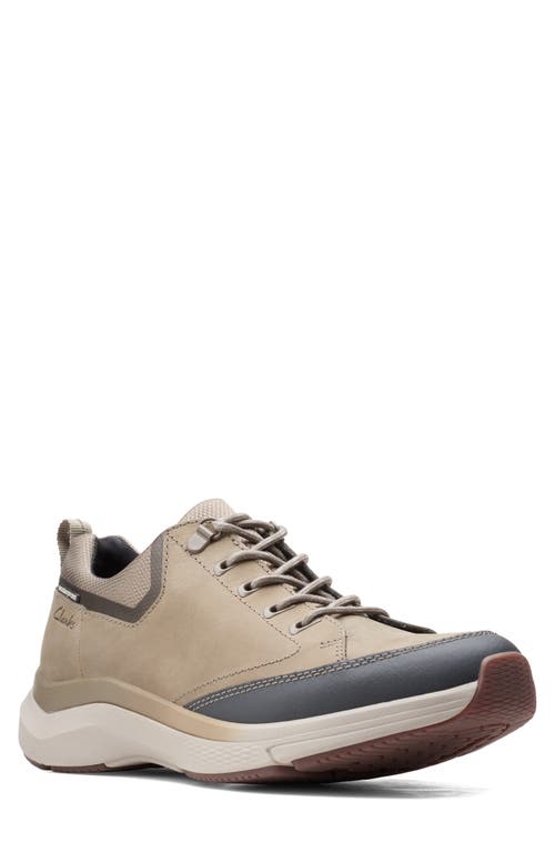 Clarks(r) Wave 2.0 Vibe Sneaker in Beige Tumbled Leather