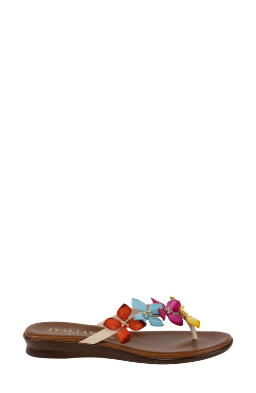 Italian Shoemakers Xolani Floral Flip Flop In Bright Multi