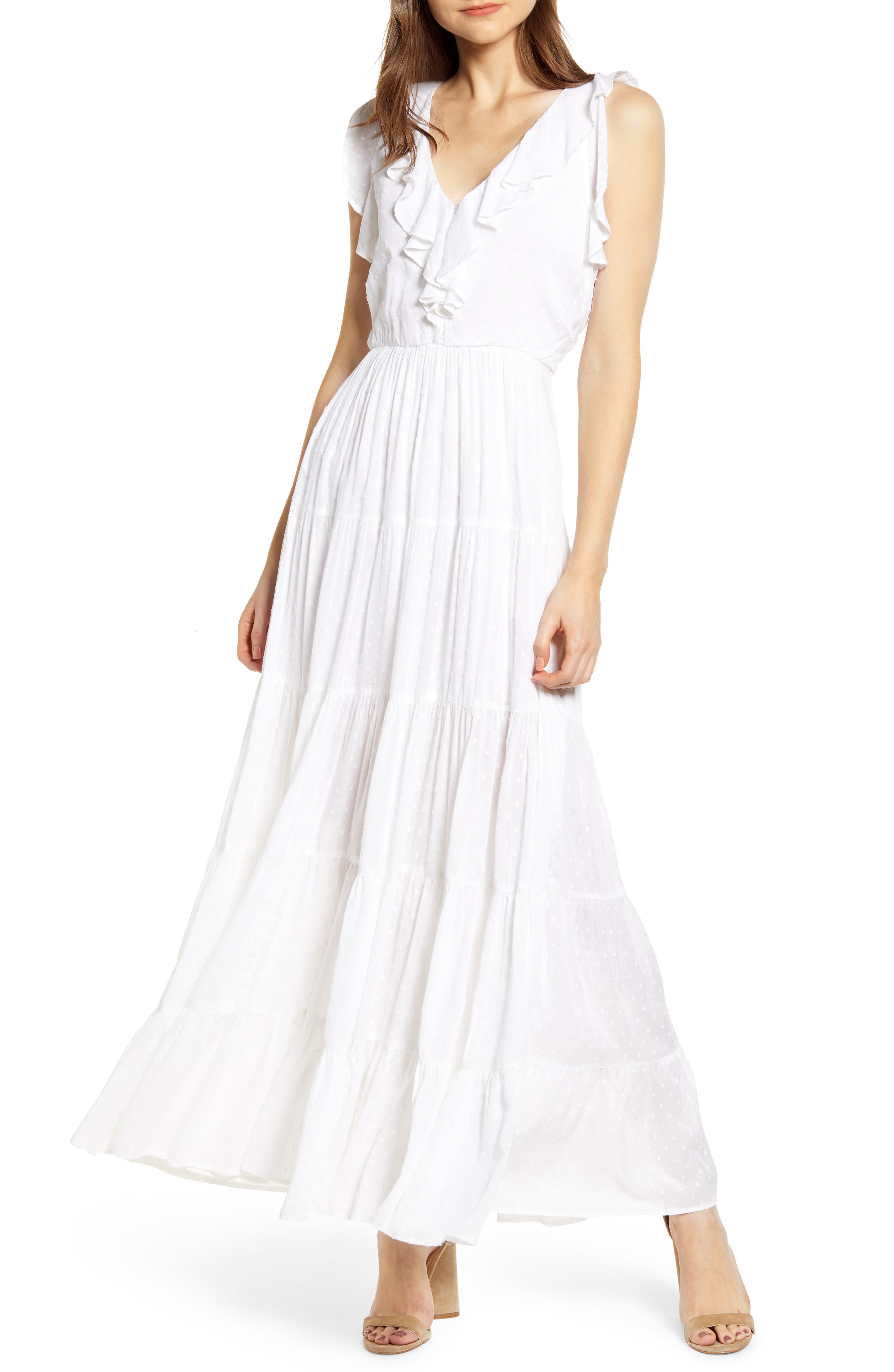 Paige Capella Maxi Dress, White