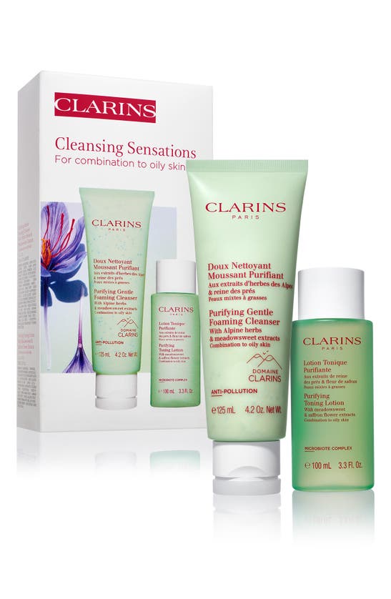 Clarins Cleansing Sensations Duo (nordstrom Exclusive) Usd $42 Value