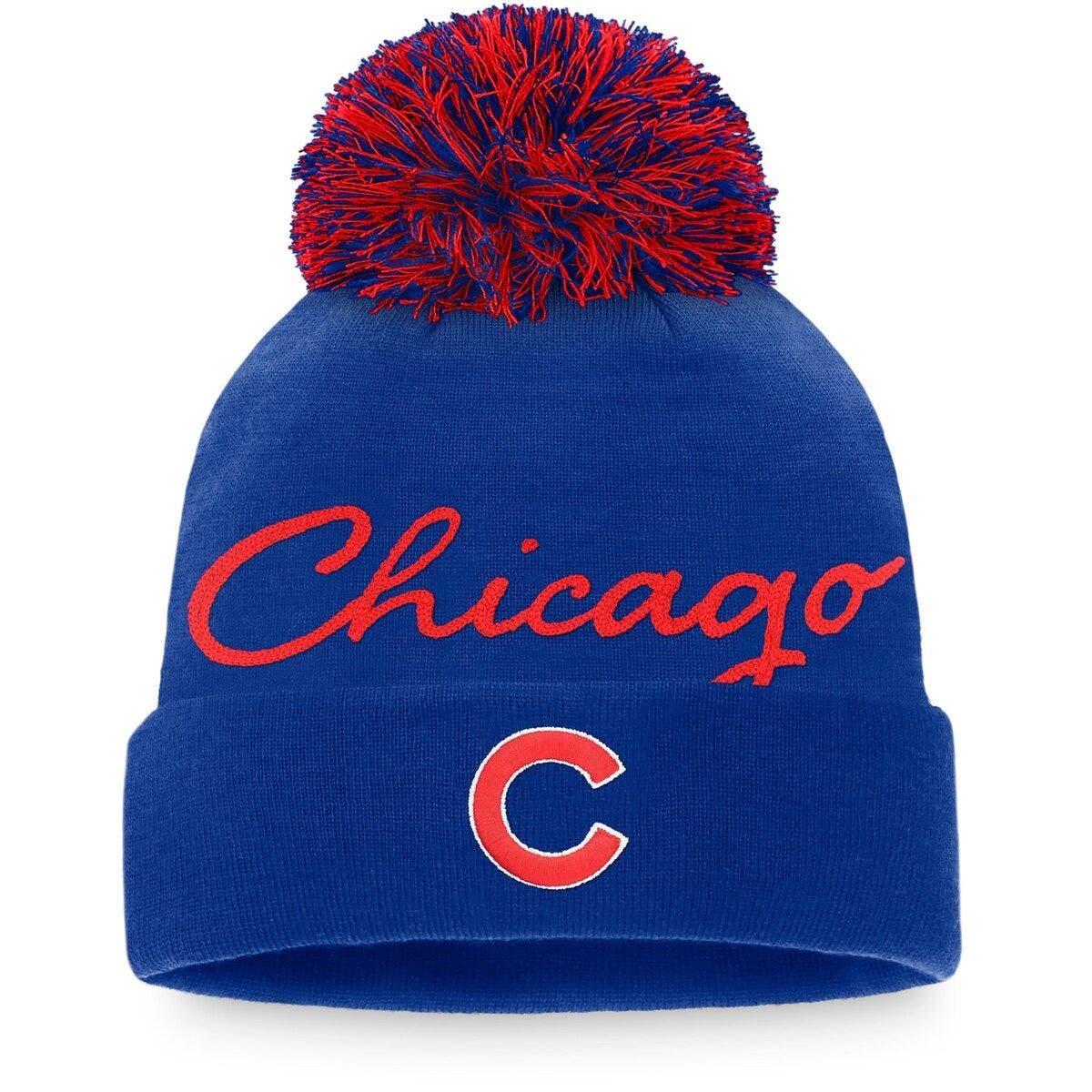 New Chicago Cubs Baseball Team Winter Cuffed POM Adult Beanie Hat Unisex