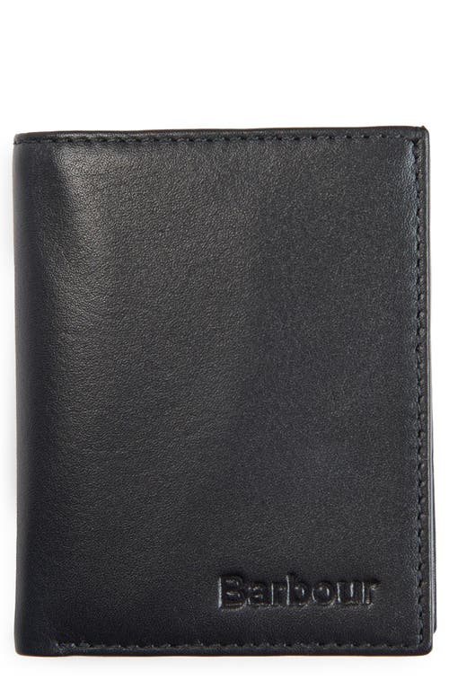 Barbour Colwell Small Billfold in Black/Cordovan