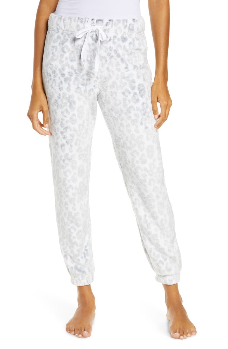 UGG<SUP>®</SUP> Betsey Fleece Joggers, Main, color, WHITE LEOPARD