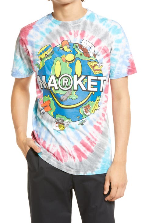 Men's Market Globe Spiral Graphic Tee