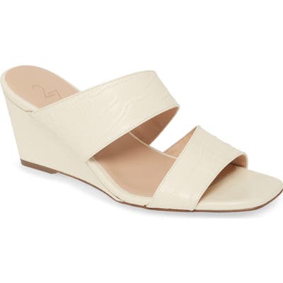 27 Edit Vennice Wedge Slide Sandal, Ivory