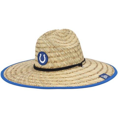 Men's New Era Natural Denver Broncos NFL Training Camp Official Straw Lifeguard Hat