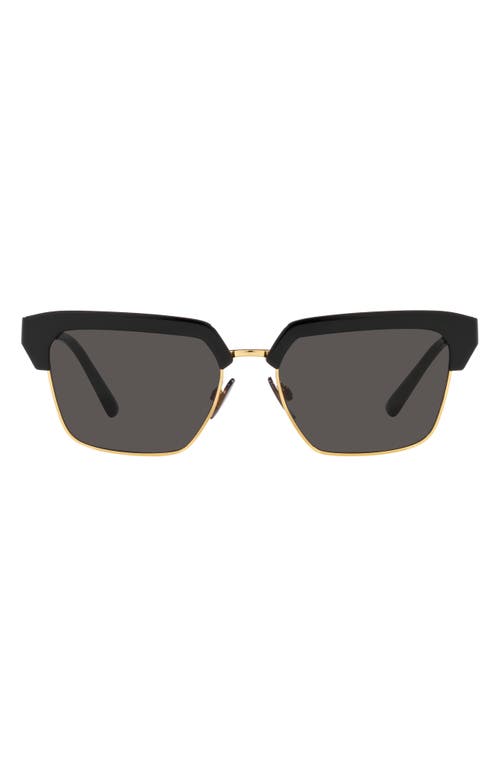 Dolce & Gabbana 55mm Square Sunglasses in Black at Nordstrom