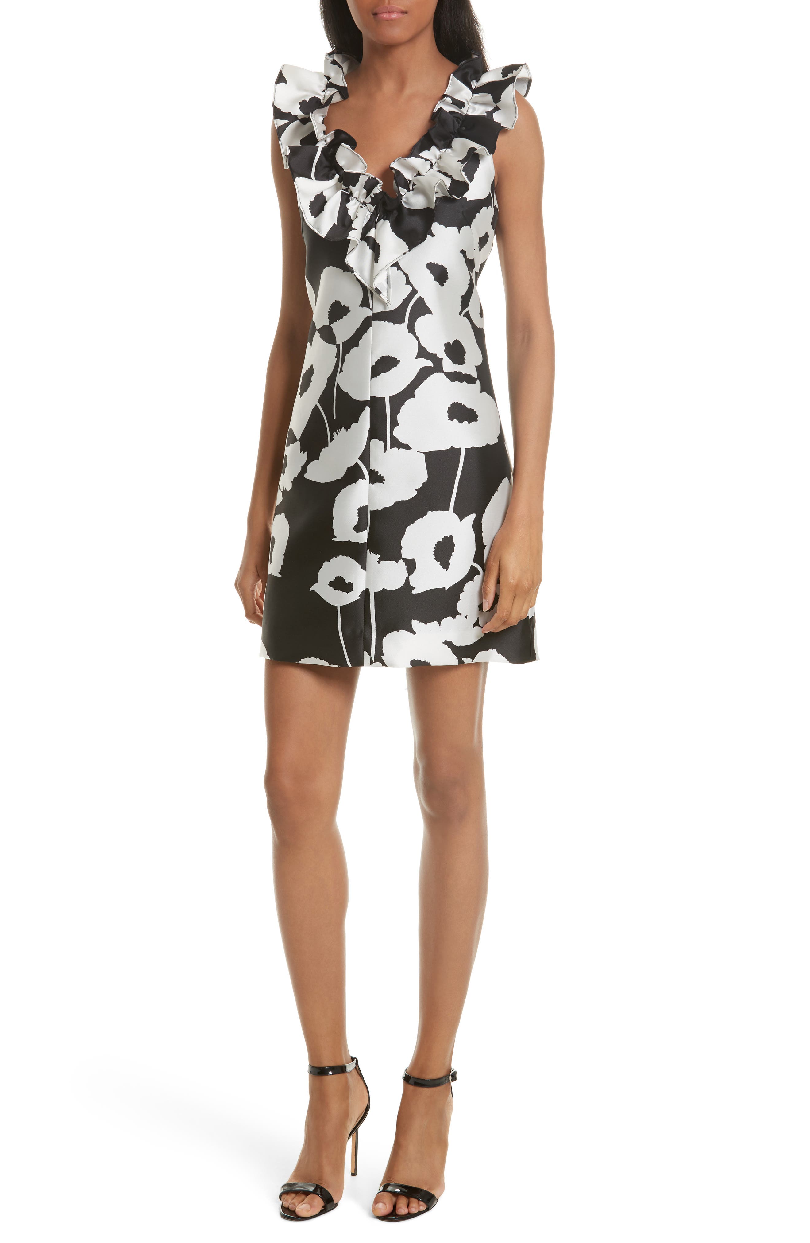 Milly Sadie Ruffle Poppy Print Dress Nordstrom