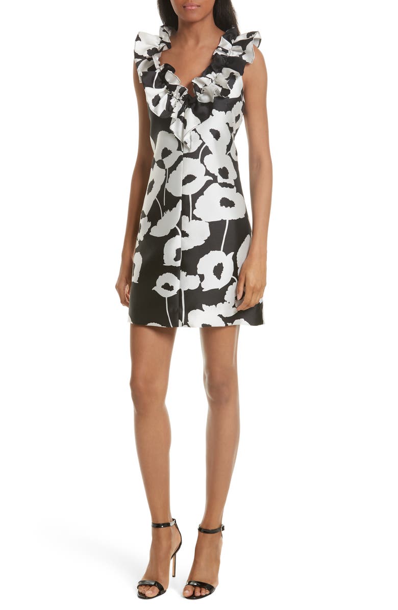 Milly Sadie Ruffle Poppy Print Dress Nordstrom
