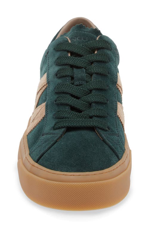 Moncler Suede Monaco Low-top Sneakers In June Bug