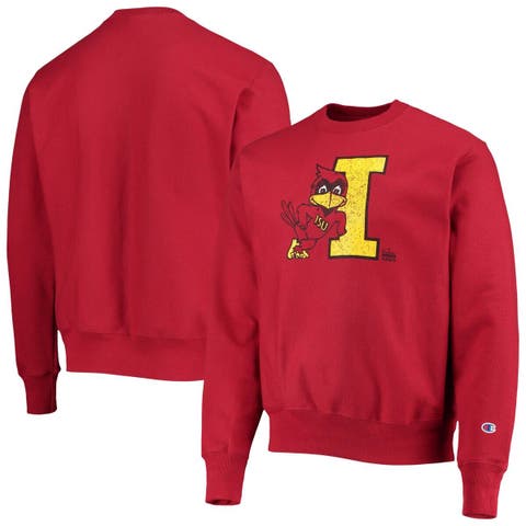 NCAA University of Louisville Cardinals Logo Hooded Red Sweatshirt Mens  Large