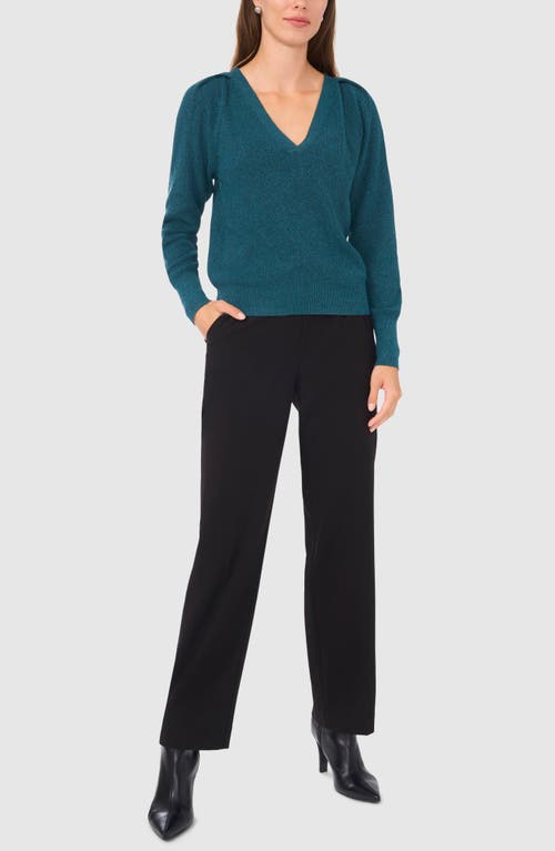 Halogenr Halogen(r) Raglan Rib Sweater In Blue Peacock Heather