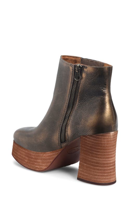 Kork-ease ® Platform Bootie In Bronze Metallic