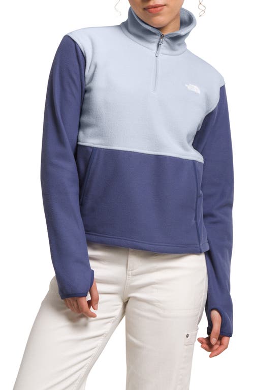 The North Face Alpine Polartec® Fleece Stand Collar Top In Cave Blue/dusty Periwinkle