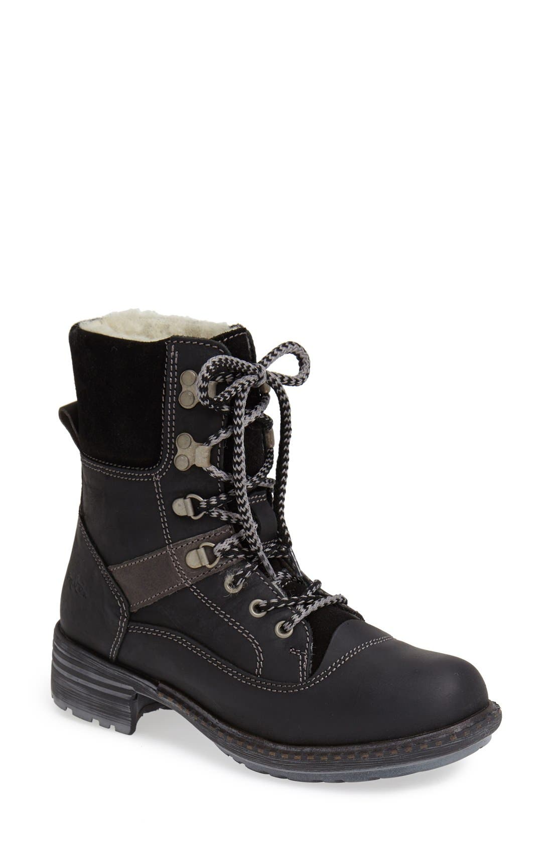 Bos. & Co. 'Beauval' Waterproof Leather & Suede LaceUp Boot (Women