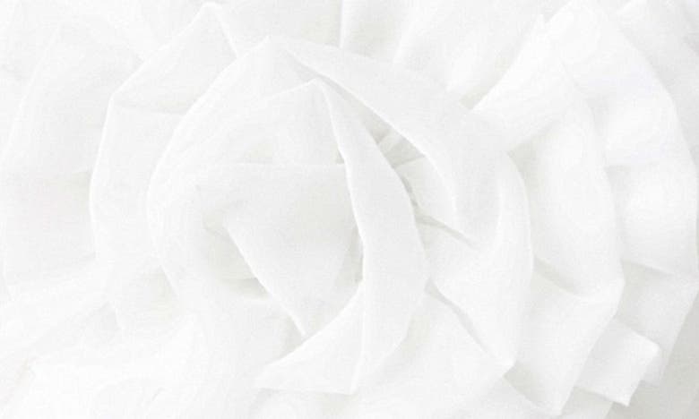Shop Endless Rose Organza Flower Crop Top In Off White